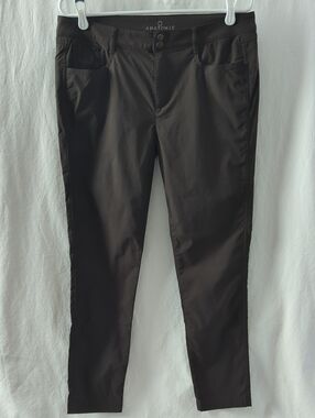 ANATOMIE Luisa Skinny Jean Lightweight Travel Pant L Large Espresso Brown Khaki